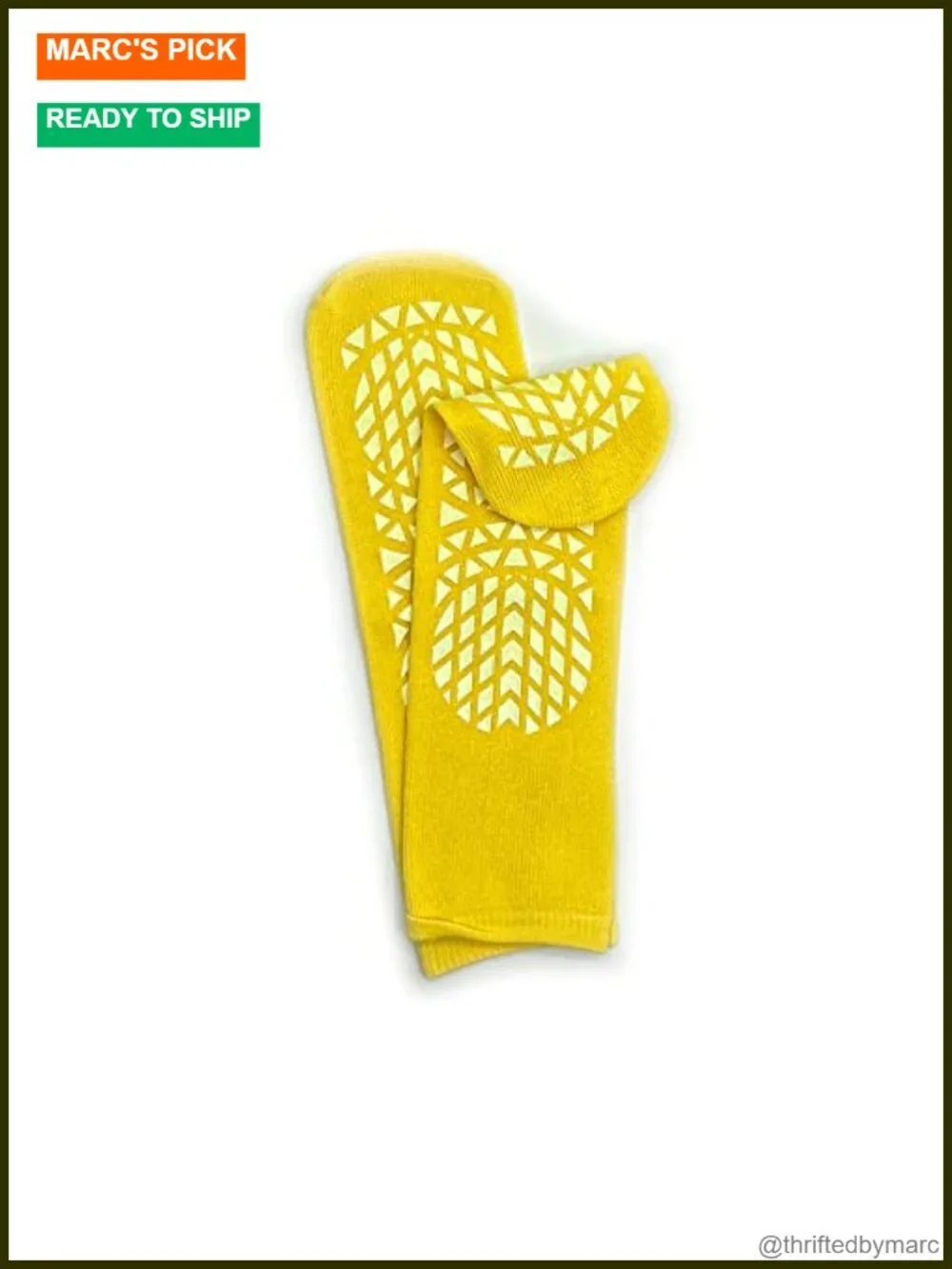 Non Slip Safety Socks with Double-Sided Tread, 6 Pair for Yoga or Hospital Use